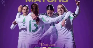 كرة القدم/كان2026 للسيدات :المنتخب الجزائري يلاقي زامبيا وديا يوم الأحد بالبليدة كرة القدم/كان2026 للسيدات :المنتخب الجزائري يلاقي زامبيا وديا يوم الأحد بالبليدة