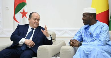 سيفي غريب يلتقي بنظيره المالي عبد الله مايغا